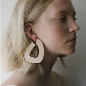 New Sophie Monet Bell Hoops in Maple